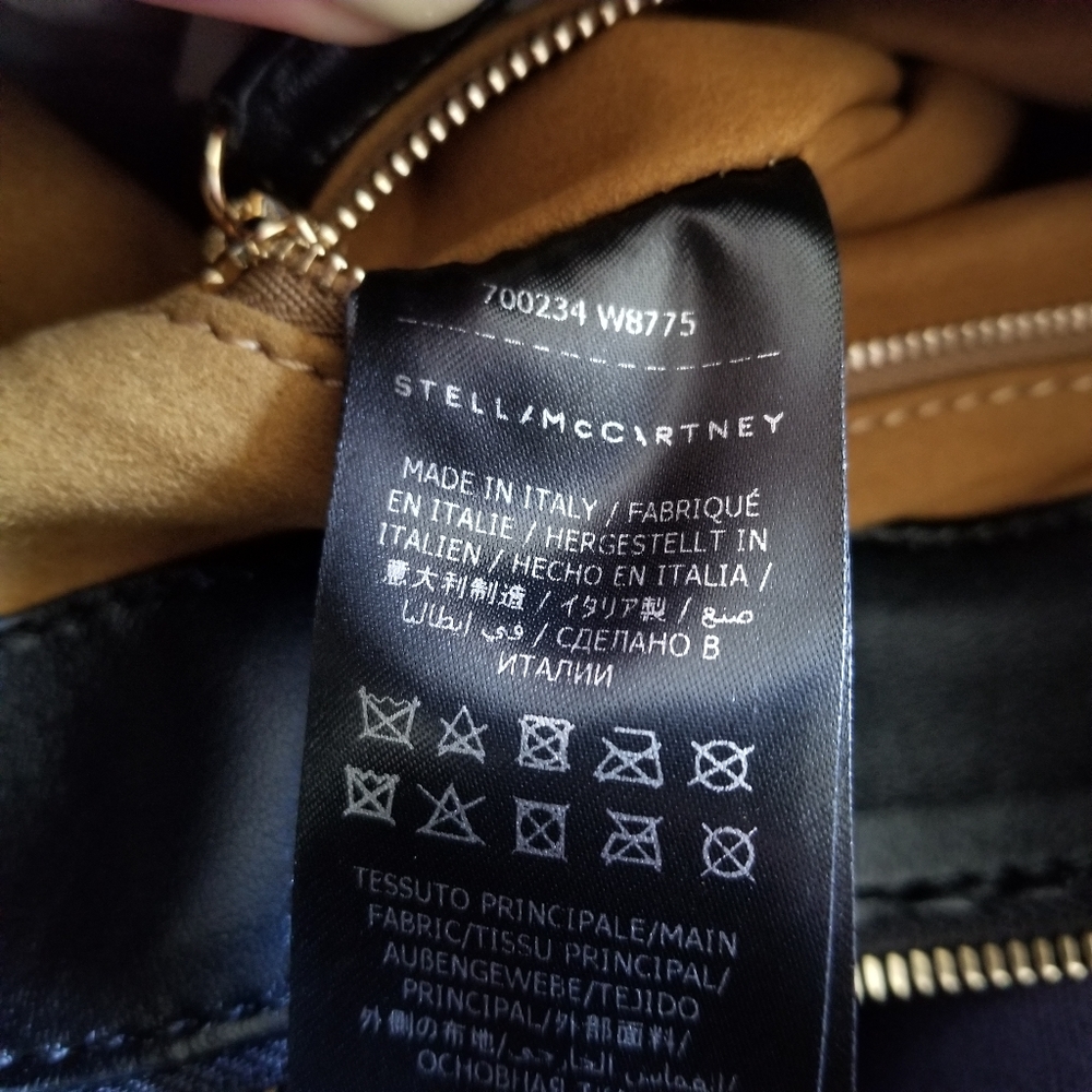 Stella McCartney Braided Hobo Shoulder Bag Black - Picture 9 of 12